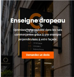 Enseigne drapeau