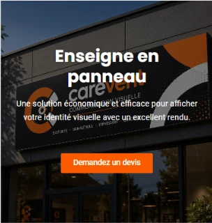 Enseigne sur panneau